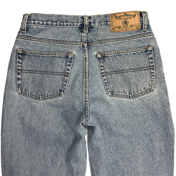 1990s Tommy Hilfiger High Waist Tapered Distressed Jeans / Women’s 30x29 * - Picture 5 of 5